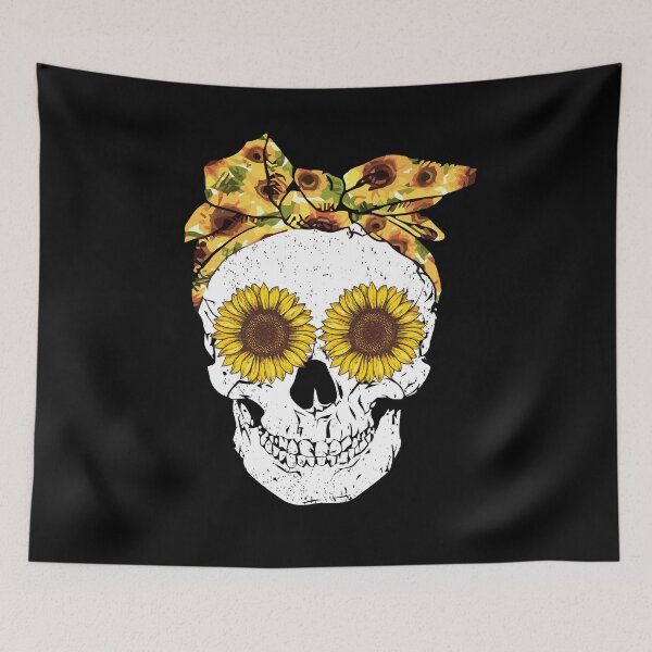 Item preview, Skull Sunflower designed and sold by BRONZELBTAYLOR.