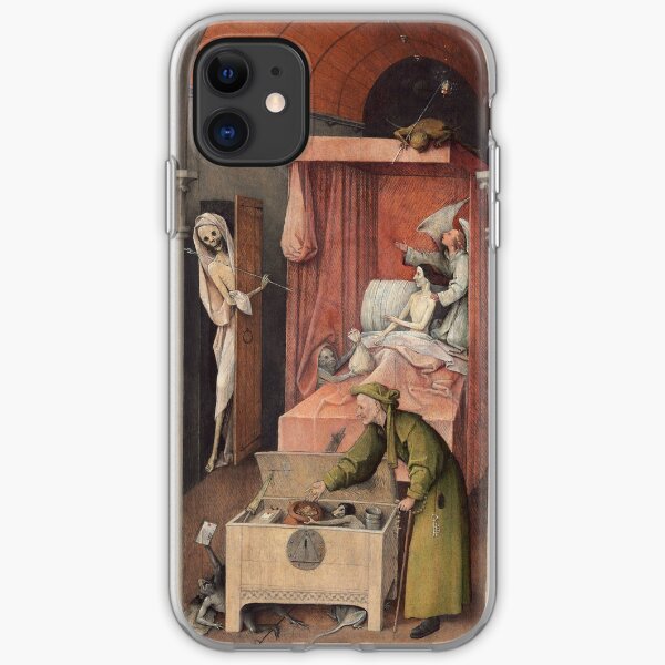 Hieronymus Bosch - Hieronymus Bosch - Death And The Miser. 1485 iPhone Soft Case