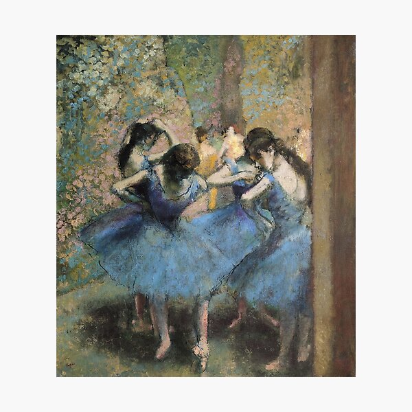 Edgar Degas - Dancers In Blue Photographic Print