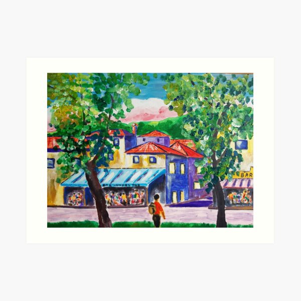 Funchal old town Art Print