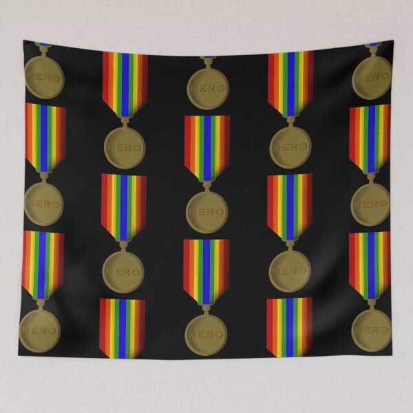 Item preview, Rainbow Hero Medal designed and sold by abigabhall.