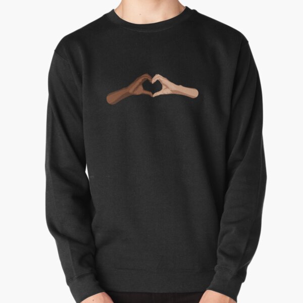 Heart hands together - black lives matter Pullover Sweatshirt