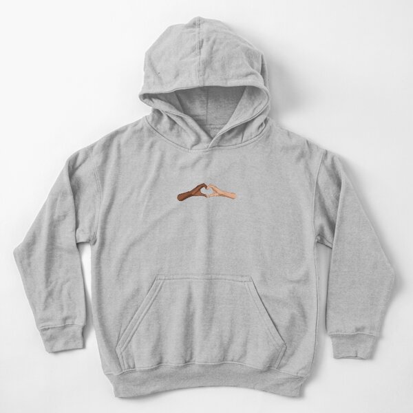 Heart hands together - black lives matter Kids Pullover Hoodie