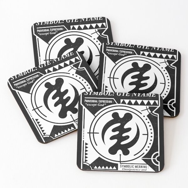 Item preview, Gye Nyame - Ghana Adinkra Symbols (Black) designed and sold by TheHouseof.