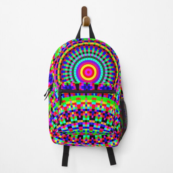 Item preview, Kaleidoscopic Pixel Mandala Rainbow Colored designed and sold by Dator-Abstracts.