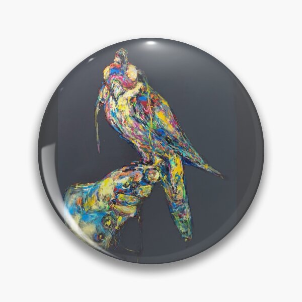 Item preview, Hawk with hood on gray designed and sold by Nicole Leidenfrost.
