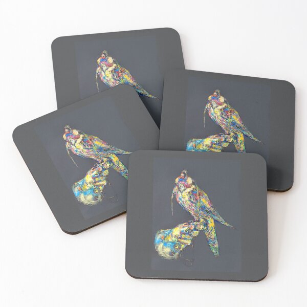 Item preview, Hawk with hood on gray designed and sold by Nicole Leidenfrost.