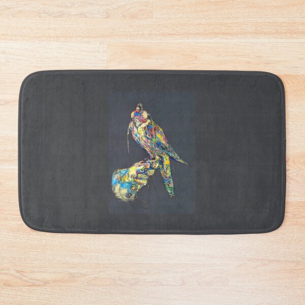 Item preview, Hawk with hood on gray designed and sold by Nicole Leidenfrost.