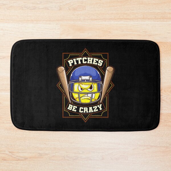 Item preview, Funny Baseball / Softball Pun: Pitches Be Crazy for the Baseball or Softball Fan designed and sold by friendlyspoon.