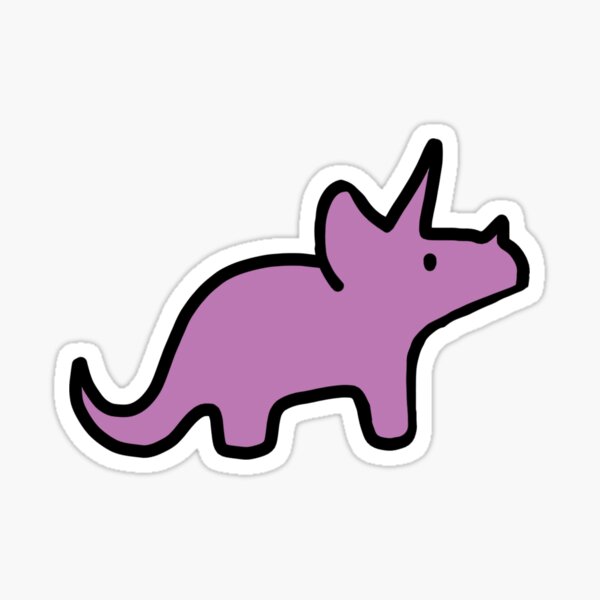 Artikel-Vorschau von Kleine lila Triceratops, designt und verkauft von bassoongirl123.