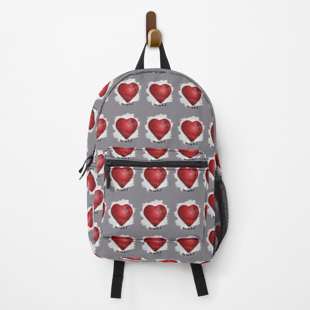 Courage Au Cœur Et Sac à Dos Sac à dos « Coeur raccommodé rouge », par DNiceGirl | Redbubble