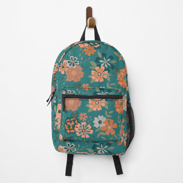 Item preview, Teal Viney Floral designed and sold by StudioPosies.