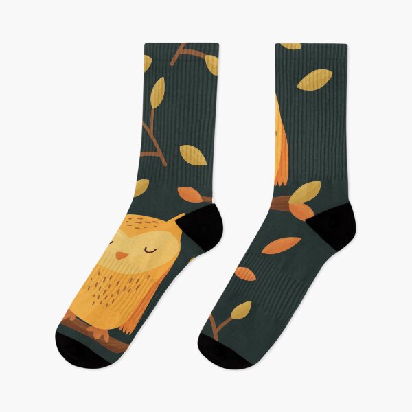 Item preview, Cute Sleeping Owl Autumn Pattern  designed and sold by parazitgoodz.