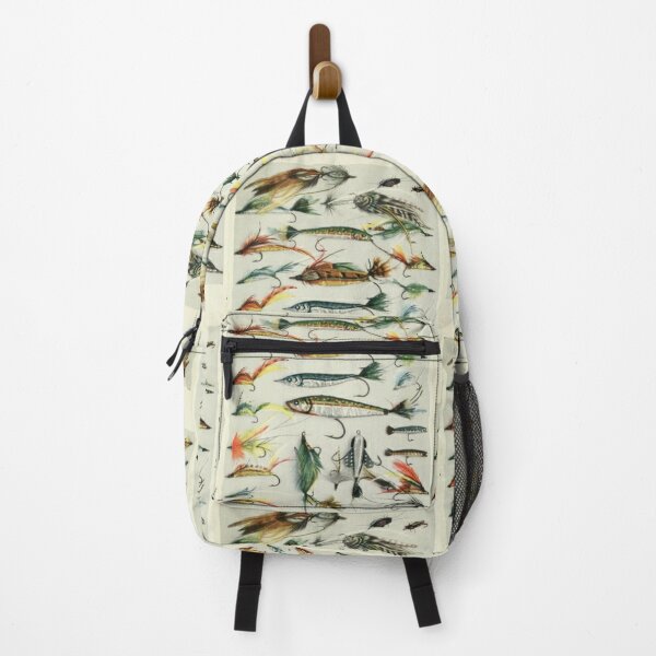 Fishing Lures Backpack for Sale by bluespecsstudio