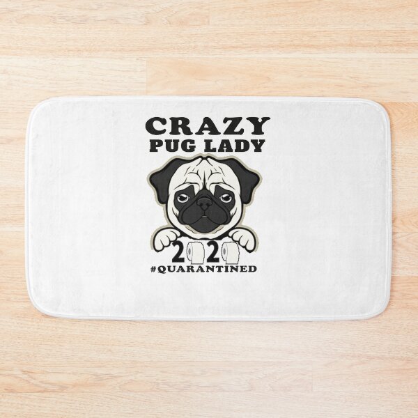 Item preview, Crazy Pug Lady 2020 Quarantined T-Shirt designed and sold by bestdesigns2020.
