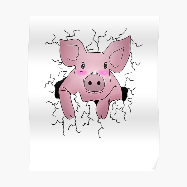 Pig Svg Posters Redbubble