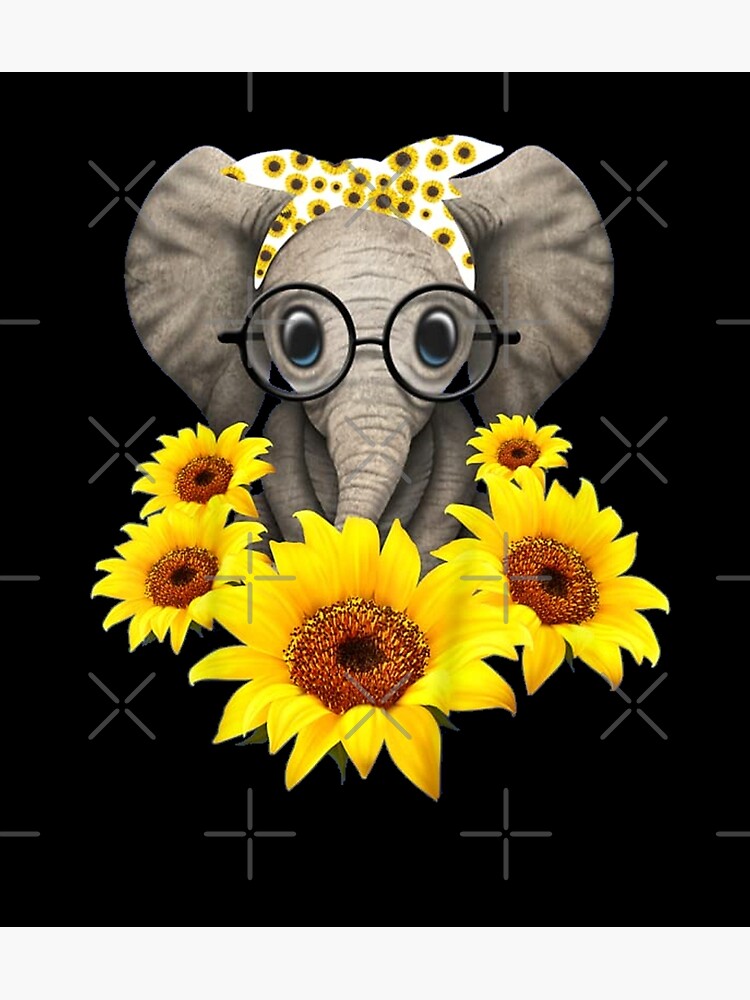 Free Free 310 Baby Elephant With Glasses Svg SVG PNG EPS DXF File