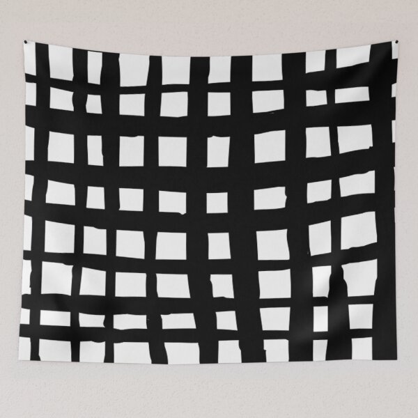 Item preview, Black and White Grid Pattern - Handmade designed and sold by cadinera.
