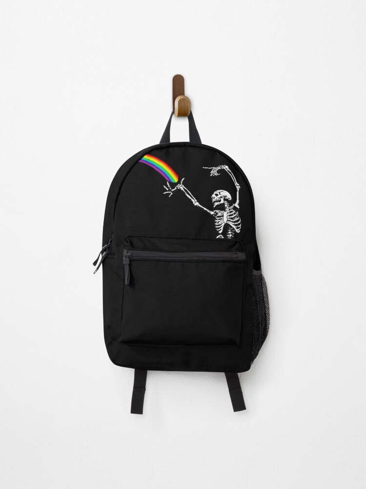 Gay pride dancing skeleton Backpack for Sale by albsbubble Redbubble