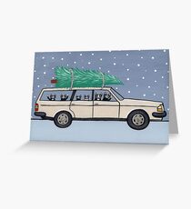 Christmas Tree Cats Greeting Card