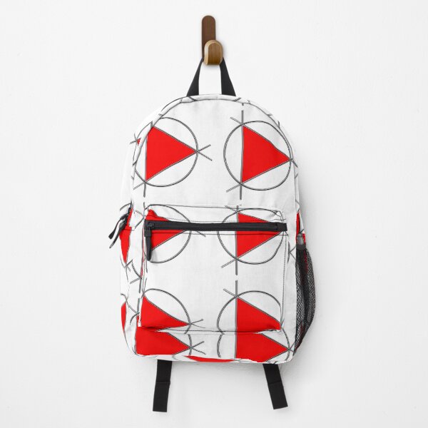 Item preview,  a red triangle surrounded by a chrome torus. designed and sold by serpico93.