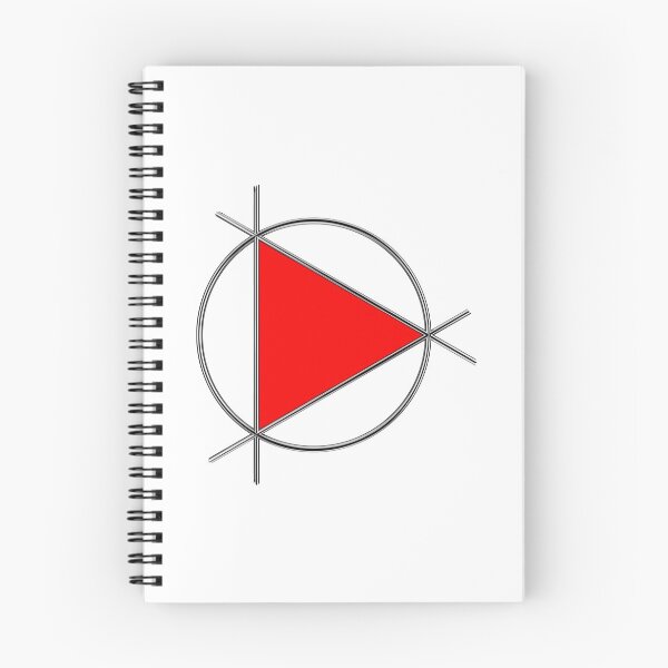 Item preview,  a red triangle surrounded by a chrome torus. designed and sold by serpico93.