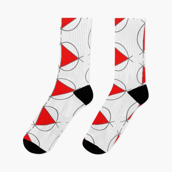 Item preview,  a red triangle surrounded by a chrome torus. designed and sold by serpico93.