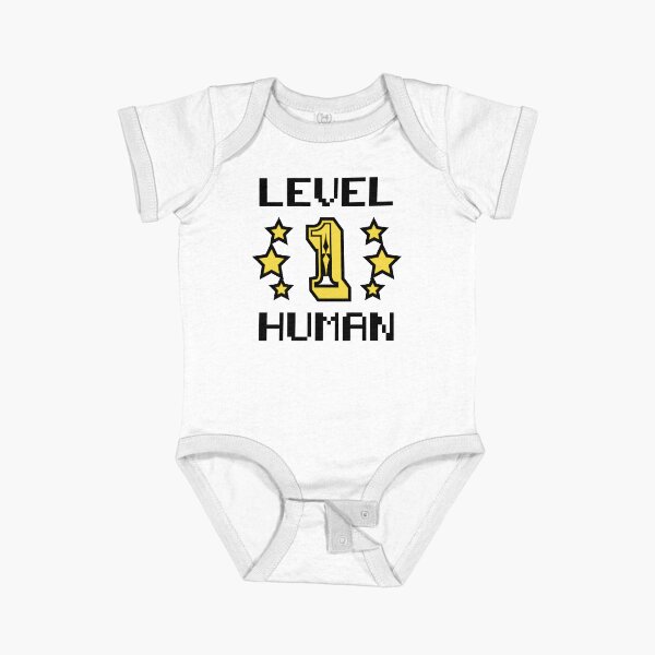 Item preview, Level 1  Human , 8bit Retro games Style For Babies designed and sold by youneszahrane.