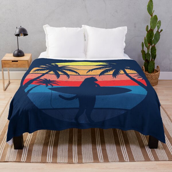 Item preview, cat surf gifts cute cat surfing summer designed and sold by ELmezz.