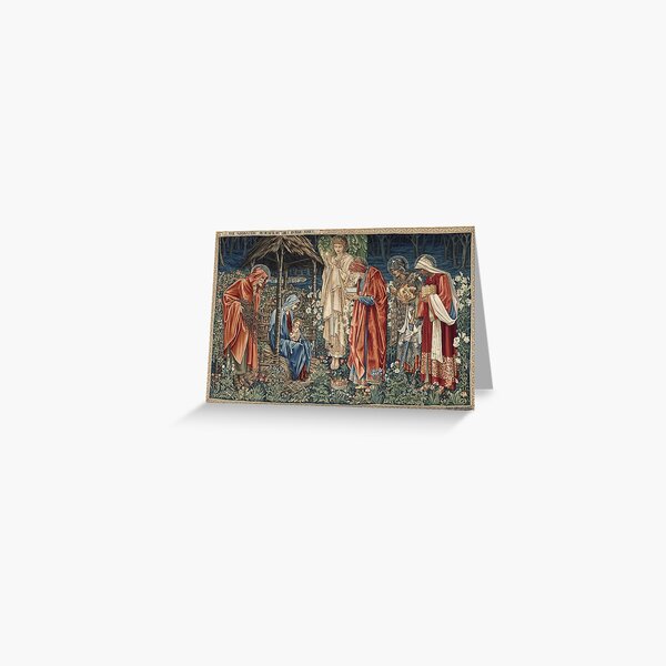 Edward Burne - Jones - The Adoration Of The Magi Greeting Card