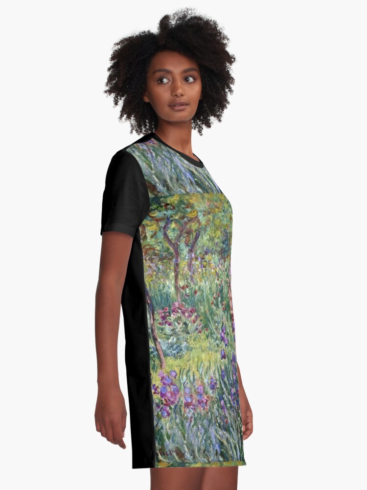 Alternate view of Claude Monet - The Artist S Garden In Giverny 1900 Graphic T-Shirt Dress