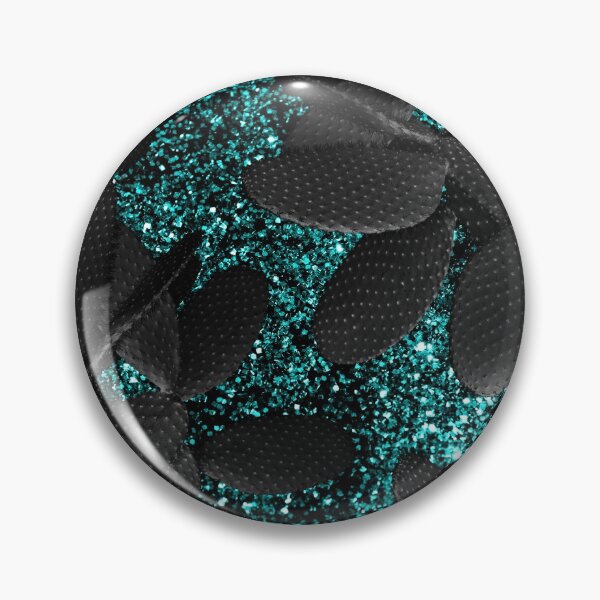Item preview, Black Cacti on Aqua Blue Glam #1 (Photo of Glitter Only - Not Reflective) designed and sold by Anita's & Bella's Art.