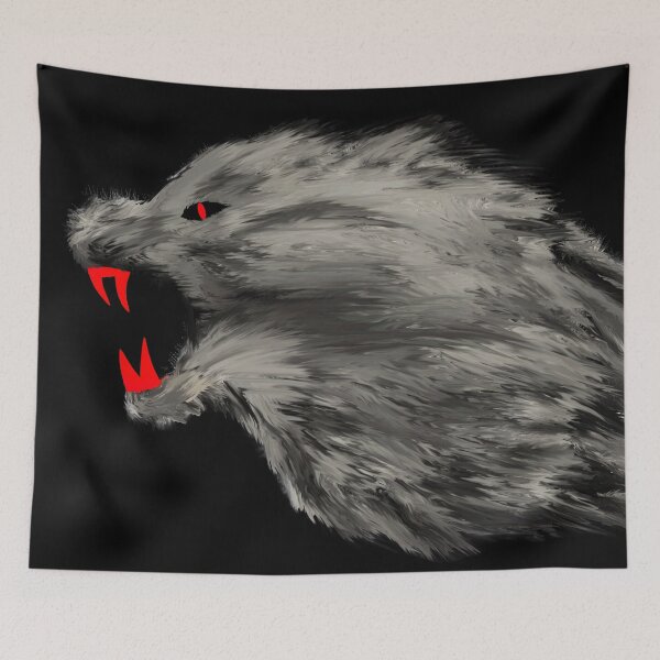 Item preview, Angry Wolf Growling Design designed and sold by vineeth.