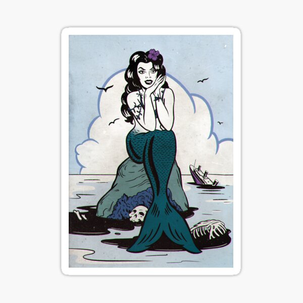 Evil mermaid Sticker