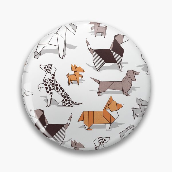 Item preview, Origami doggie friends // white background paper Chihuahuas Dachshunds Corgis Beagles German Shepperds Collies Poodles Terriers Dalmatians designed and sold by SelmaCardoso.