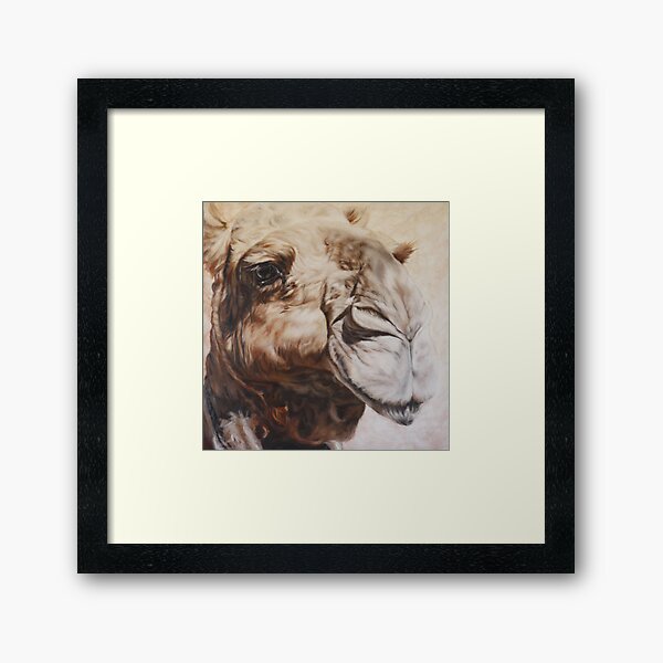 Anna: Oil on Linen: 90x90cm Framed Art Print
