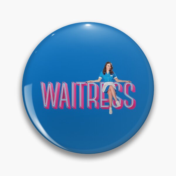 Item preview, Sara Bareilles sitting on Waitress the Musical neon logo - Broadway, West End designed and sold by westendwilly.