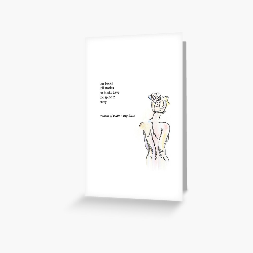 rupi kaur poem Postcard for Sale by giavillegas