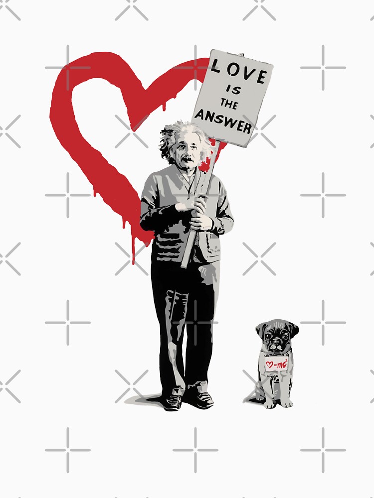 BANKSY Einstein Love is the Answer by inkstyl