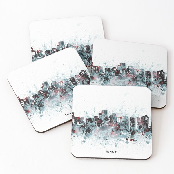 Item preview, boston skyline designed and sold by BekimART2.