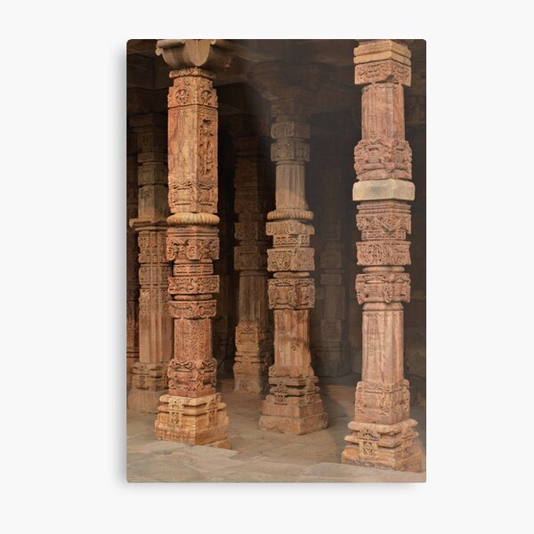 Columns at Qutb Minar Metal Print