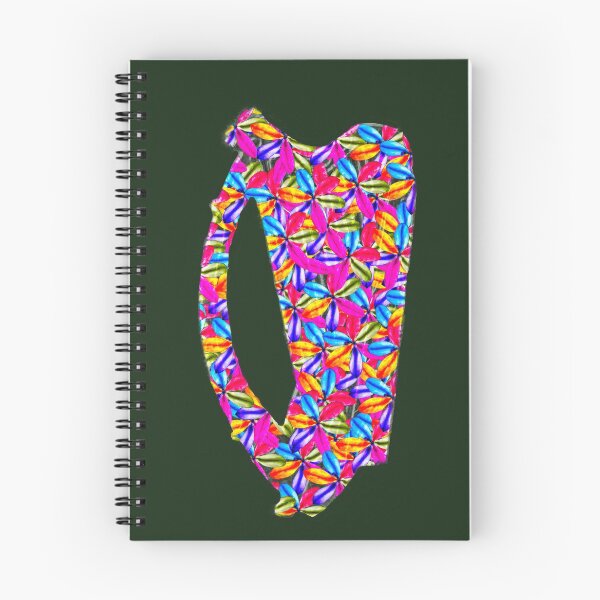 Item preview, Irish Flowers Celtic Harp designed and sold by articlave.