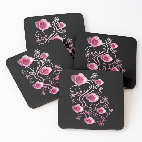 Item preview,  love the flowers & nature! The pink rose with floral ornaments is ideal as a birthday present designed and sold by rhnaturestyles.