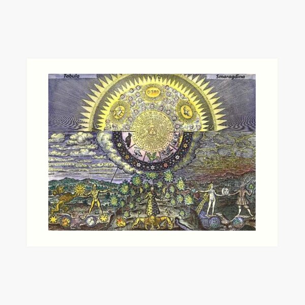 The Emerald Tablet (Tabula Smaragdina) Art Print