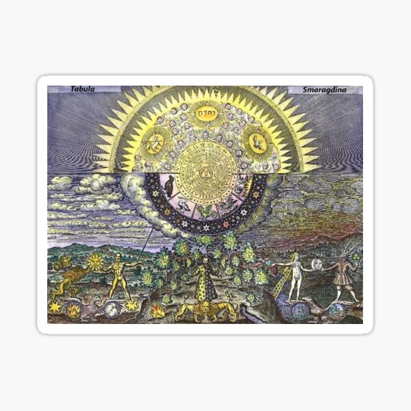 The Emerald Tablet (Tabula Smaragdina) Sticker