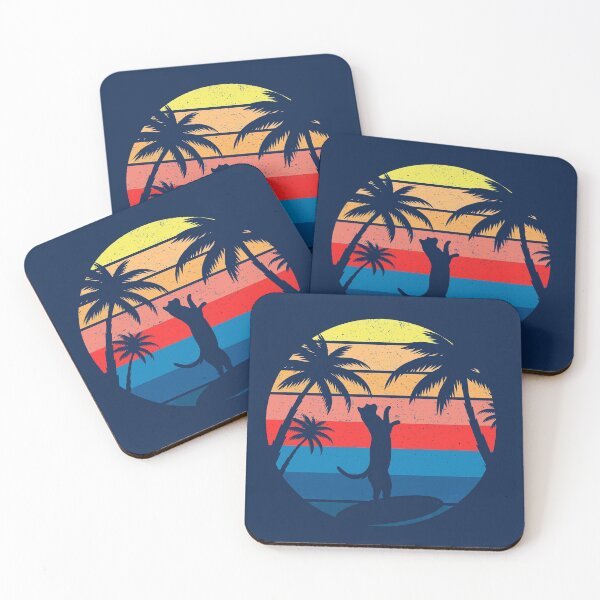 Item preview, cat surf gifts cute cat surfing summer  designed and sold by ELmezz.