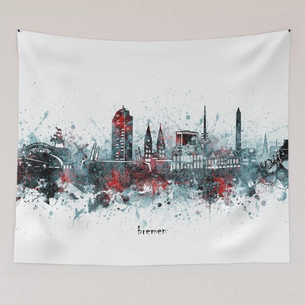 Item preview, bremen skyline designed and sold by BekimART2.