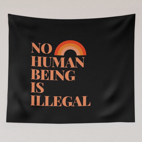 Item preview, No Human Being Is Illegal designed and sold by ozumdesigns.