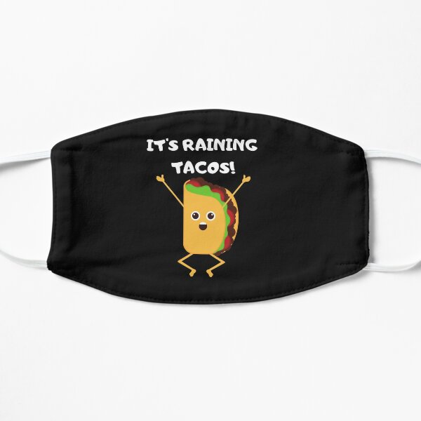 Raining Taco Face Masks Redbubble - crunchy taco roblox