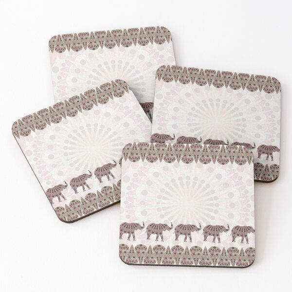 Item preview, Elephant March in brown designed and sold by WatersEdgeGal.